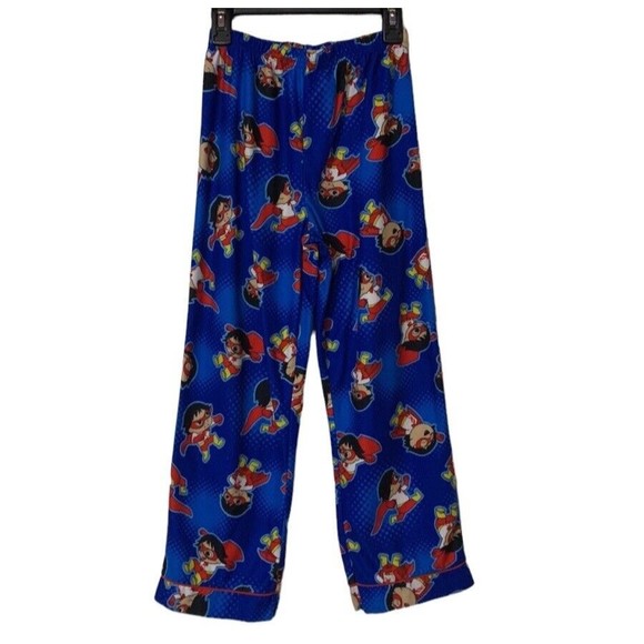 Ryan's World Boys Sz M 8 Red Titan Long Sleeve Pajamas Set 2-Piece Button Front - Picture 5 of 7